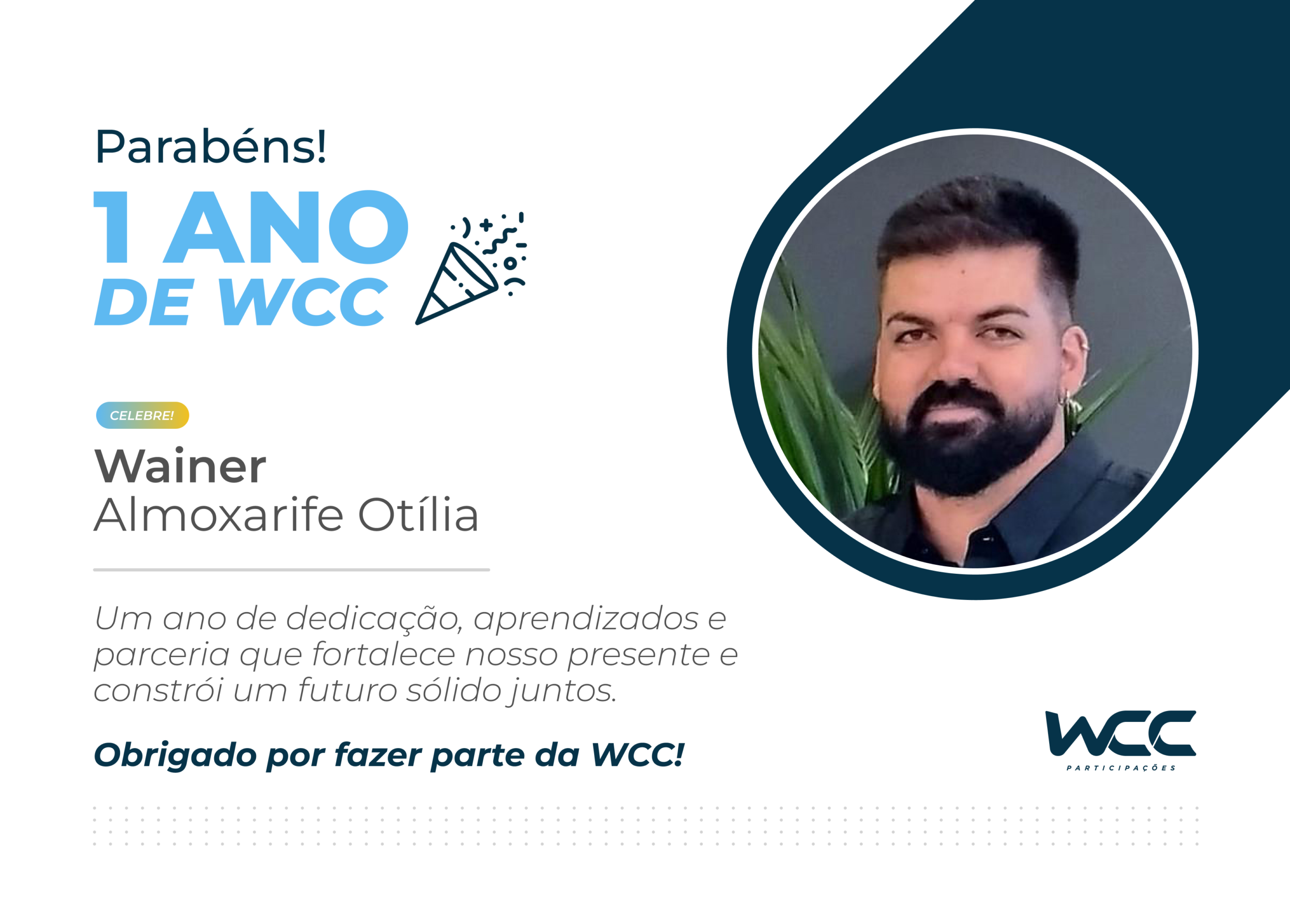 1 ANO DE EMPRESA - WAINER